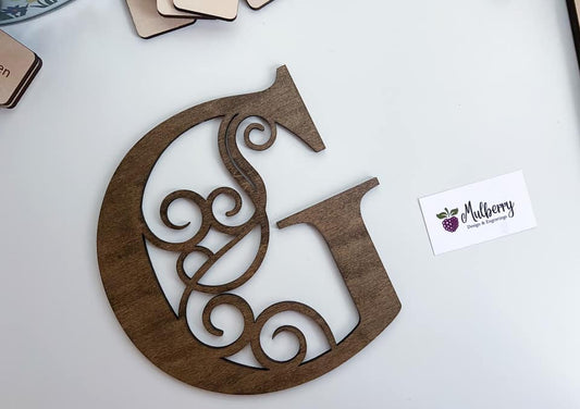 Swirl Letter Sign